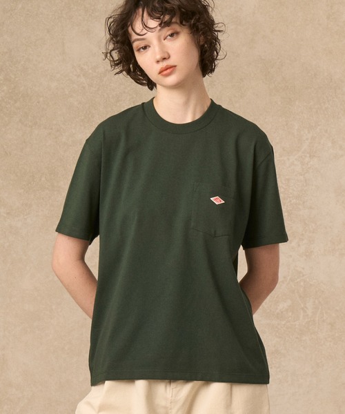 DANTON（ダントン）の「WOMEN'S SHORT SLEEVE POCKET T-SHIRT PLAIN（Tシャツ/カットソー・レディース・ホワイト/ライトグレー/ブラック/ダークグリーン/ネイビー/ダークグレー/ブルー系その他・S/M/XS）」の5枚目の写真