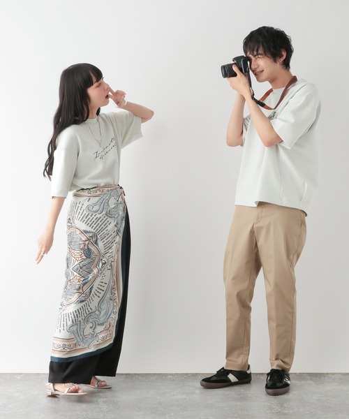 生地一覧② GLOBAL WORK tシャツ ライトクッションクール/ロゴ/半袖/288075