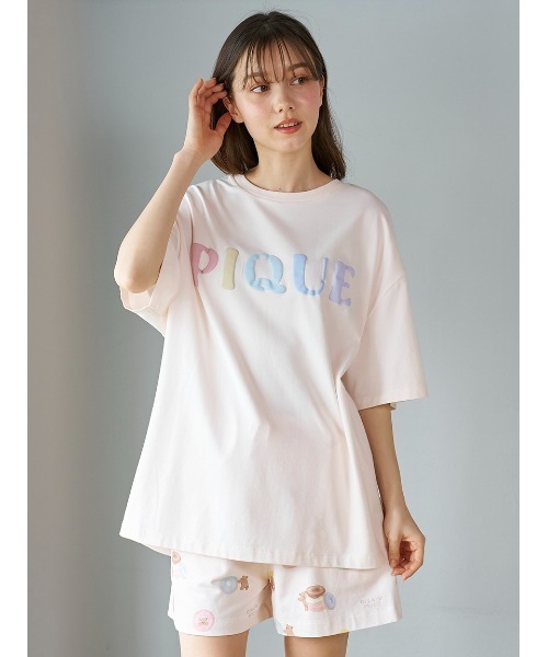ドーナツベアワンポイントTシャツ(カットソー・Tシャツ)｜ルーム