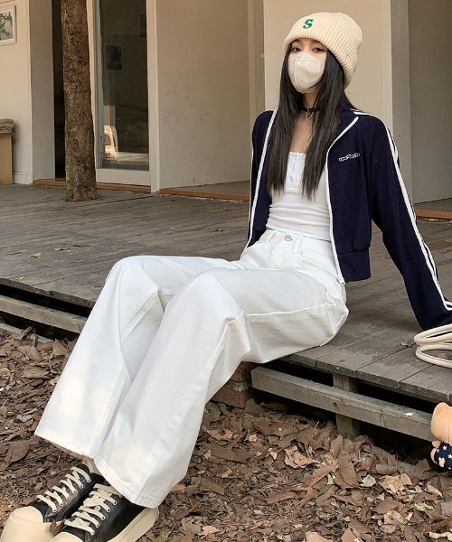 REBALANCE(リバランス)の「リラックスホワイトデニム(デニムパンツ・レディース・A・MEDIUM/LARGE/X-LARGE)」の8枚目の写真