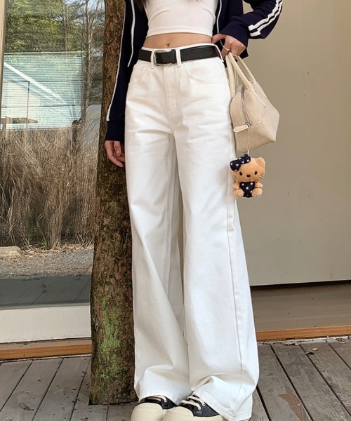 REBALANCE(リバランス)の「リラックスホワイトデニム(デニムパンツ・レディース・A・MEDIUM/LARGE/X-LARGE)」の12枚目の写真