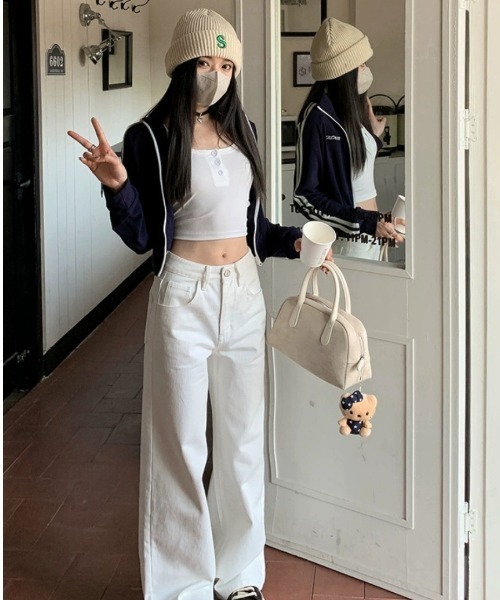 REBALANCE(リバランス)の「リラックスホワイトデニム(デニムパンツ・レディース・A・MEDIUM/LARGE/X-LARGE)」の14枚目の写真
