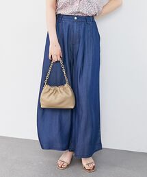 le.coeur blanc | ツータックワイドクロップドデニム(デニムパンツ)