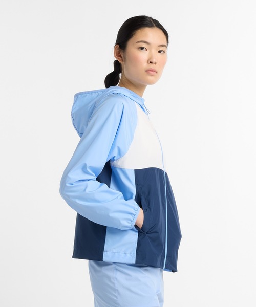 NEW BALANCE(ニューバランス)の「Athletics パッカブルフルジップジャケット(ナイロンジャケット・レディース・ブルー系その他・SMALL/MEDIUM/LARGE)」の2枚目の写真