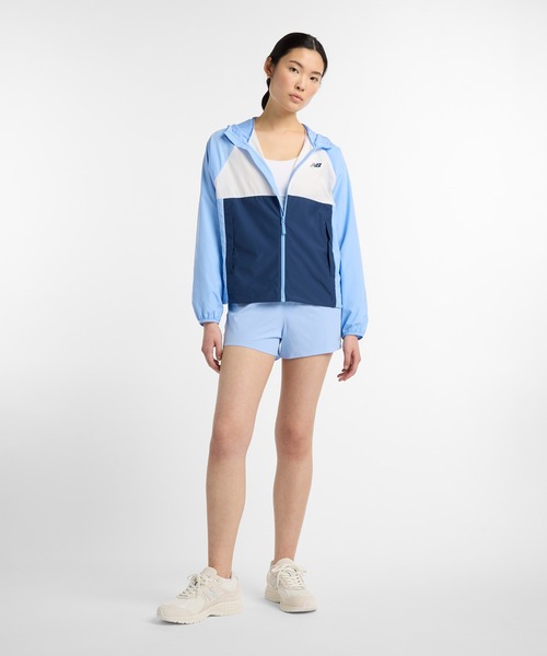 NEW BALANCE(ニューバランス)の「Athletics パッカブルフルジップジャケット(ナイロンジャケット・レディース・ブルー系その他・SMALL/MEDIUM/LARGE)」の8枚目の写真