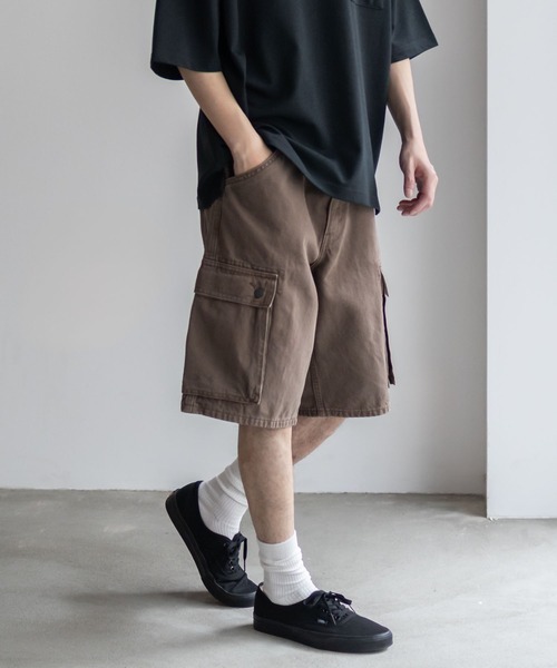 Levi's（リーバイス）の「Levi's 478 BAGGY CARGO SHORTS 001GU（カーゴパンツ・メンズ・ブラウン/ライトブルー・28inch/30inch/32inch/34inch/36inch）」の4枚目の写真