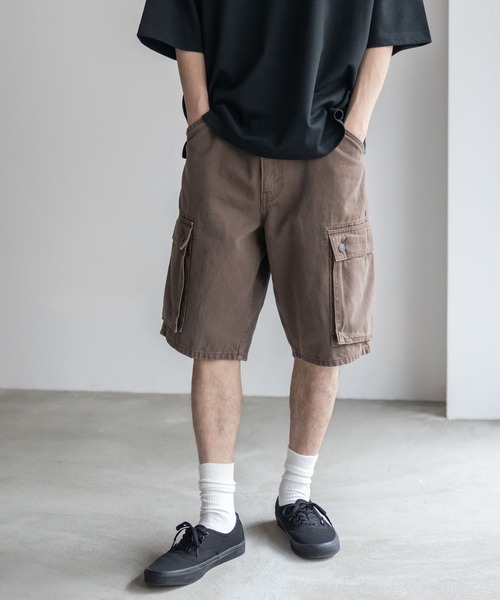 Levi's（リーバイス）の「Levi's 478 BAGGY CARGO SHORTS 001GU（カーゴパンツ・メンズ・ブラウン/ライトブルー・28inch/30inch/32inch/34inch/36inch）」の5枚目の写真