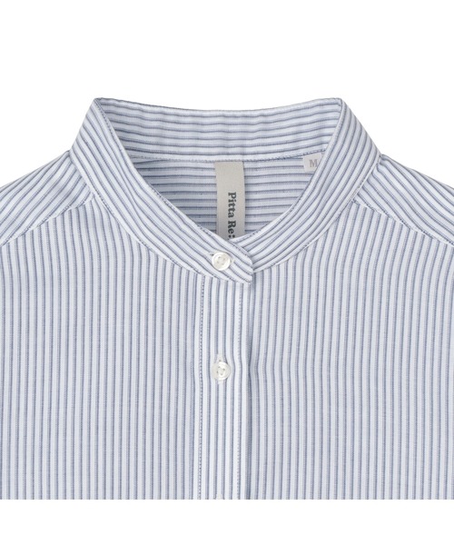 TOKYO SHIRTS(トウキョウシャツ)の「【Pitta Re:)】 レディースカジュアルシャツ Wガーゼ 七分袖 綿100%(シャツ/ブラウス・レディース・ブルー・LL/M/L/S)」の3枚目の写真