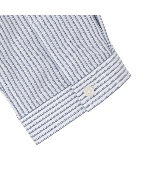 TOKYO SHIRTS(トウキョウシャツ)の「【Pitta Re:)】 レディースカジュアルシャツ Wガーゼ 七分袖 綿100%(シャツ/ブラウス・レディース・ブルー・LL/M/L/S)」の4枚目の写真