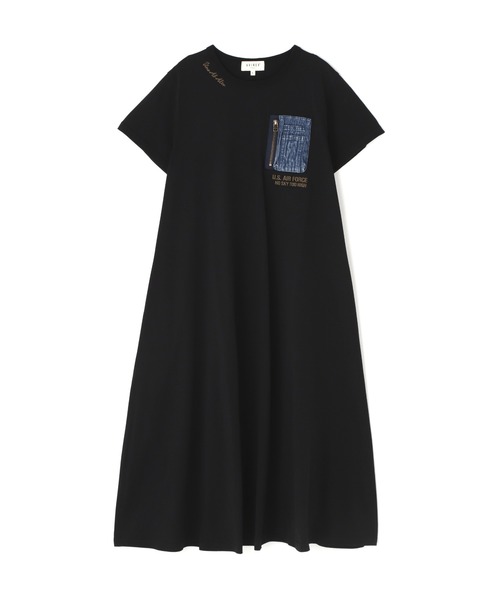 AVIREX USN フード付きワンピース 新品未使用 AVIREX ワンピース CUFFS OPEN LOGO TAPE EMBROIDERED ONEPIECE