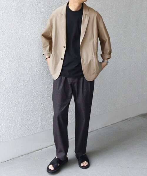 SHIPS any（シップス エニィ）の「SHIPS any: 360° THE CIRCLE STRETCH リラックス ジャケット(セットアップ対応)◆（テーラードジャケット・メンズ・チャコールグレー/ネイビー/ベージュ・SMALL/MEDIUM/LARGE/X-LARGE）」の7枚目の写真