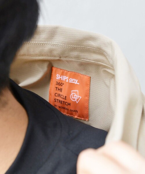 SHIPS any（シップス エニィ）の「SHIPS any: 360° THE CIRCLE STRETCH リラックス ジャケット(セットアップ対応)◆（テーラードジャケット・メンズ・チャコールグレー/ネイビー/ベージュ・SMALL/MEDIUM/LARGE/X-LARGE）」の12枚目の写真