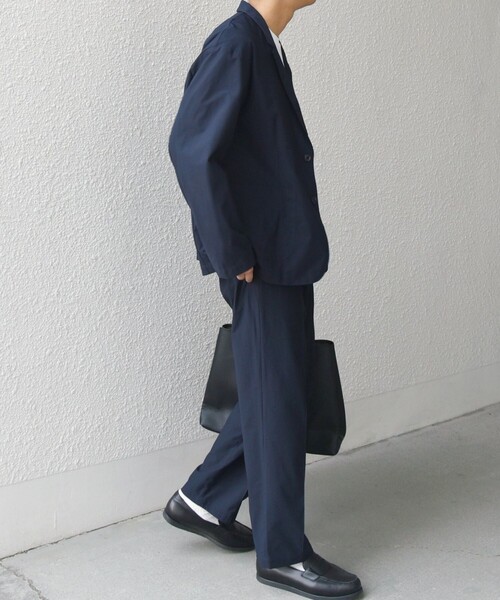 SHIPS any（シップス エニィ）の「SHIPS any: 360° THE CIRCLE STRETCH リラックス ジャケット(セットアップ対応)◆（テーラードジャケット・メンズ・チャコールグレー/ネイビー/ベージュ・SMALL/MEDIUM/LARGE/X-LARGE）」の14枚目の写真