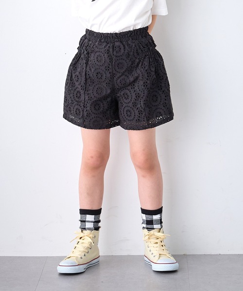 セール】【綿100%】総レース キュロットパンツ（その他パンツ