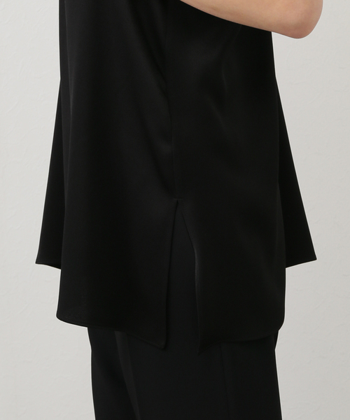 AP STUDIO（エーピーストゥディオ）の「サテンジョーゼットキャミソール（キャミソール・レディース・ブラック・FREE）」の15枚目の写真