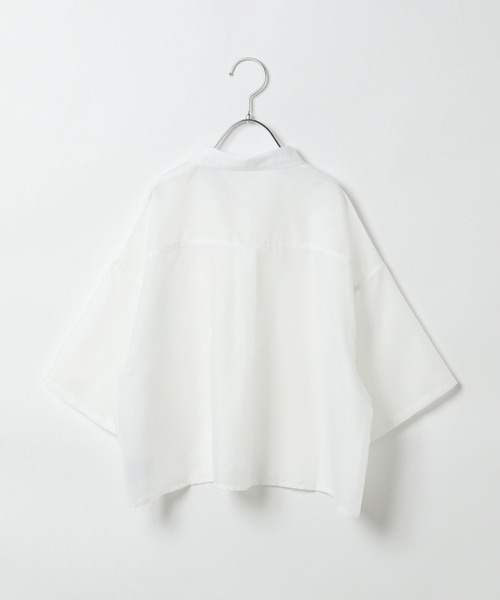 GLOBAL WORK（グローバルワーク）の「イージーDRYシアーシャツ半袖/452263（シャツ/ブラウス・キッズ・オフホワイト/チェック/パープル/グリーン/ブルー系その他・130cm/140cm/150cm/160cm）」の13枚目の写真