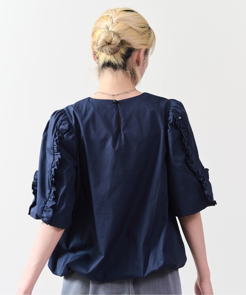 DOLLUPOOPS(ドールアップウップス)の「フリルスリーブブラウス(シャツ/ブラウス・レディース・ネイビー/サックスブルー/オフホワイト・38)」の21枚目の写真