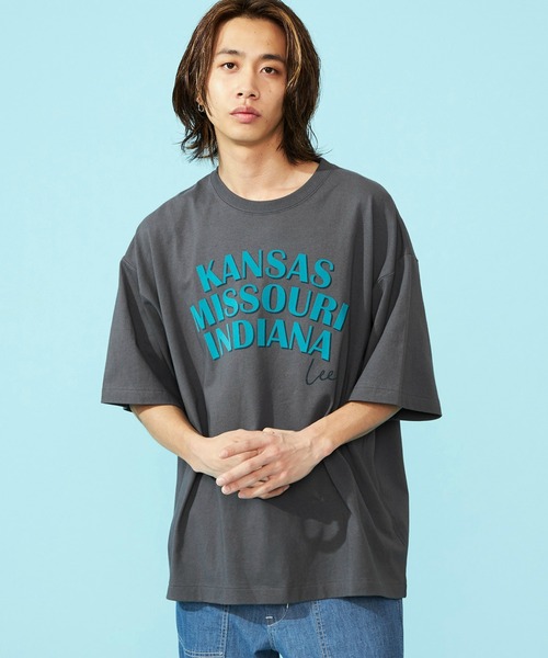 セール】Lee/リー カンザスロゴプリントTシャツ/ロゴプリントT