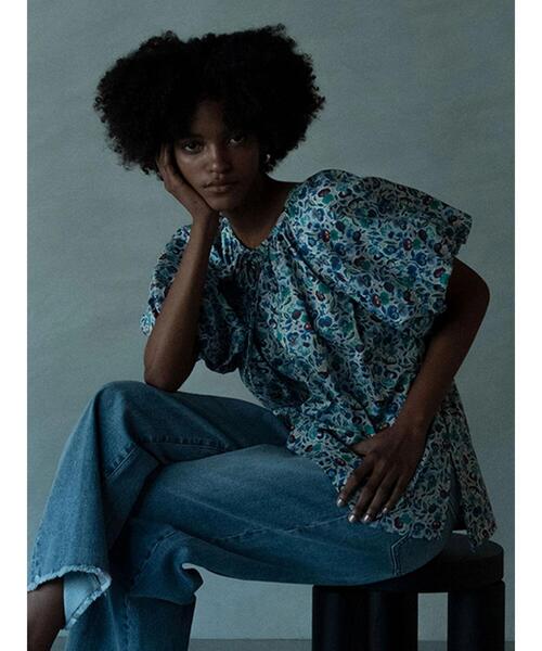 Te chichi（テチチ）の「【LIBERTY】バルーンスリーブブラウス《2025summer catalog item》（シャツ/ブラウス・レディース・ベージュ/グリーン・F）」の14枚目の写真
