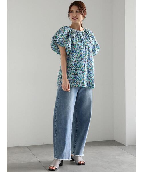 Te chichi（テチチ）の「【LIBERTY】バルーンスリーブブラウス《2025summer catalog item》（シャツ/ブラウス・レディース・ベージュ/グリーン・F）」の15枚目の写真