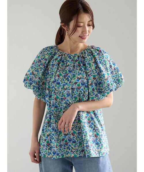 Te chichi（テチチ）の「【LIBERTY】バルーンスリーブブラウス《2025summer catalog item》（シャツ/ブラウス・レディース・ベージュ/グリーン・F）」の17枚目の写真