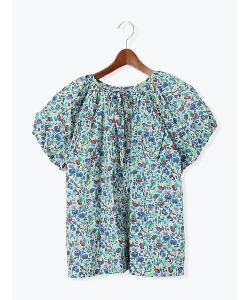 Te chichi（テチチ）の「【LIBERTY】バルーンスリーブブラウス《2025summer catalog item》（シャツ/ブラウス・レディース・ベージュ/グリーン・F）」の3枚目の写真