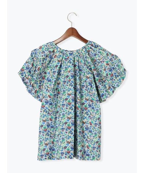 Te chichi（テチチ）の「【LIBERTY】バルーンスリーブブラウス《2025summer catalog item》（シャツ/ブラウス・レディース・ベージュ/グリーン・F）」の4枚目の写真