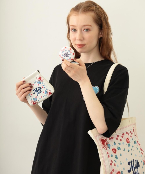 MILKFED.（ミルクフェド）の「FLOWER PATTERN BANDANA BAG（トートバッグ・レディース・オフホワイト/ライトピンク/ライトブルー・ONE SIZE）」の11枚目の写真