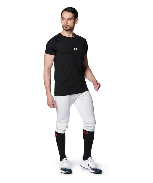 UNDER ARMOUR(アンダーアーマー)の「UAヒートギア コンフォート フィッティド ショートスリーブ クルーネック シャツ(ベースボール/メンズ)(Tシャツ/カットソー・メンズ・ブラック・L/2XL/S/M/3XL/XL)」の7枚目の写真