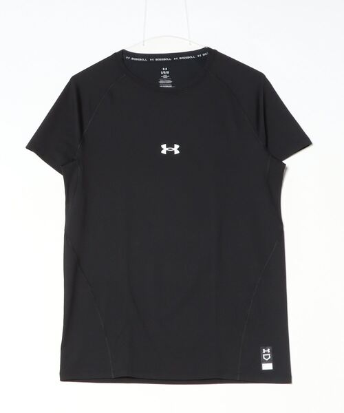 UNDER ARMOUR(アンダーアーマー)の「UAヒートギア コンフォート フィッティド ショートスリーブ クルーネック シャツ(ベースボール/メンズ)(Tシャツ/カットソー・メンズ・ブラック・L/2XL/S/M/3XL/XL)」の6枚目の写真