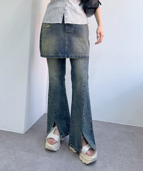 SALE【AMI】スリットフレアジーンズ SALE【AMI】スリットフレアジーンズ