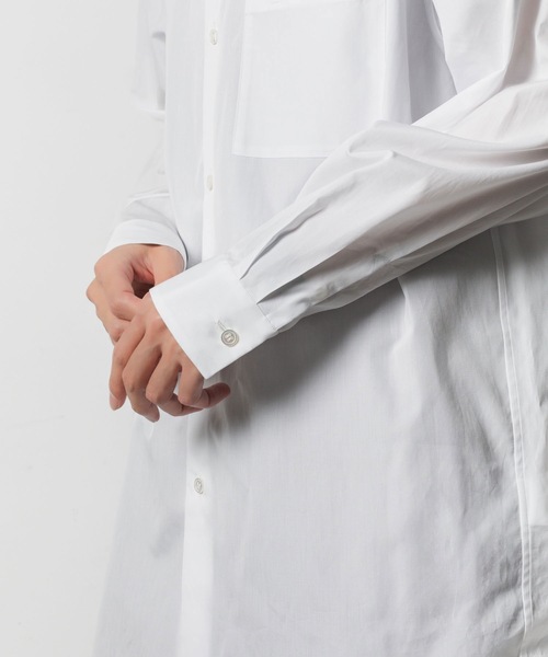 ATTACHMENT（アタッチメント）の「140/2 ギザブロード バンドカラー L/S SHIRT / 140/2 GIZA BROAD BANDCOLLAR L/S SHIRT（シャツ/ブラウス・メンズ・ブラック/キャメル/ライトグリーン/ホワイト・2/1/3）」の12枚目の写真