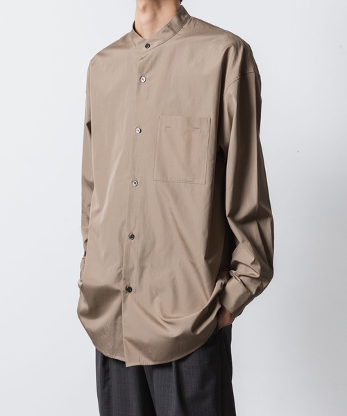 ATTACHMENT（アタッチメント）の「140/2 ギザブロード バンドカラー L/S SHIRT / 140/2 GIZA BROAD BANDCOLLAR L/S SHIRT（シャツ/ブラウス・メンズ・ブラック/キャメル/ライトグリーン/ホワイト・2/1/3）」の18枚目の写真