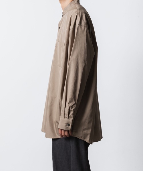ATTACHMENT（アタッチメント）の「140/2 ギザブロード バンドカラー L/S SHIRT / 140/2 GIZA BROAD BANDCOLLAR L/S SHIRT（シャツ/ブラウス・メンズ・ブラック/キャメル/ライトグリーン/ホワイト・2/1/3）」の19枚目の写真