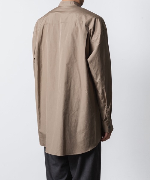 ATTACHMENT（アタッチメント）の「140/2 ギザブロード バンドカラー L/S SHIRT / 140/2 GIZA BROAD BANDCOLLAR L/S SHIRT（シャツ/ブラウス・メンズ・ブラック/キャメル/ライトグリーン/ホワイト・2/1/3）」の20枚目の写真