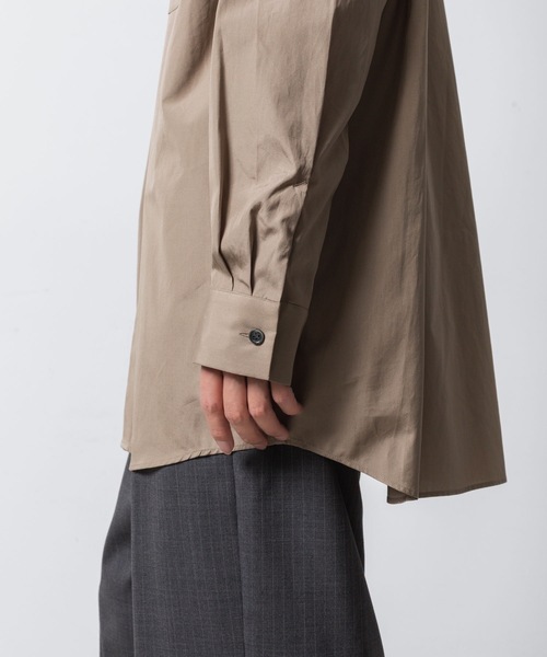 ATTACHMENT（アタッチメント）の「140/2 ギザブロード バンドカラー L/S SHIRT / 140/2 GIZA BROAD BANDCOLLAR L/S SHIRT（シャツ/ブラウス・メンズ・ブラック/キャメル/ライトグリーン/ホワイト・2/1/3）」の12枚目の写真