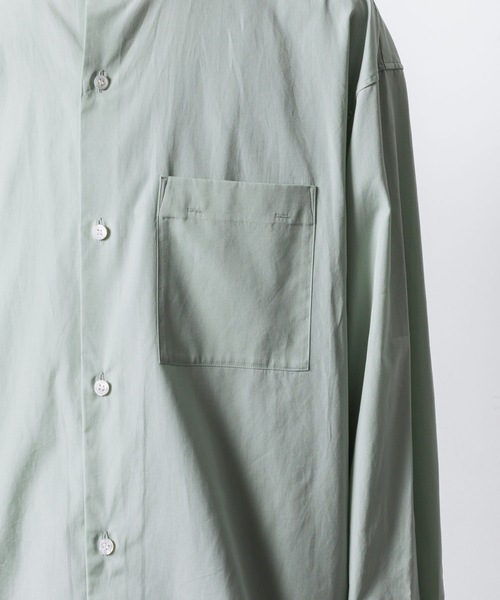 ATTACHMENT（アタッチメント）の「140/2 ギザブロード バンドカラー L/S SHIRT / 140/2 GIZA BROAD BANDCOLLAR L/S SHIRT（シャツ/ブラウス・メンズ・ブラック/キャメル/ライトグリーン/ホワイト・2/1/3）」の21枚目の写真