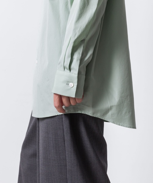 ATTACHMENT（アタッチメント）の「140/2 ギザブロード バンドカラー L/S SHIRT / 140/2 GIZA BROAD BANDCOLLAR L/S SHIRT（シャツ/ブラウス・メンズ・ブラック/キャメル/ライトグリーン/ホワイト・2/1/3）」の22枚目の写真