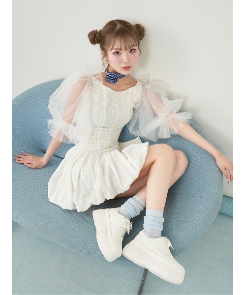 Darich（ダーリッチ）の「DDロゴソールスニーカー（スニーカー・レディース・サックスブルー/ホワイト/ブラック・XL/L/M/S/XS）」の10枚目の写真