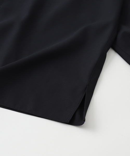markaware(マーカウェア)の「MARKAWARE(マーカウェア) 別注 ITALIAN OPEN COLLAR シャツ(シャツ/ブラウス・メンズ・ブラック・1/2/3)」の6枚目の写真