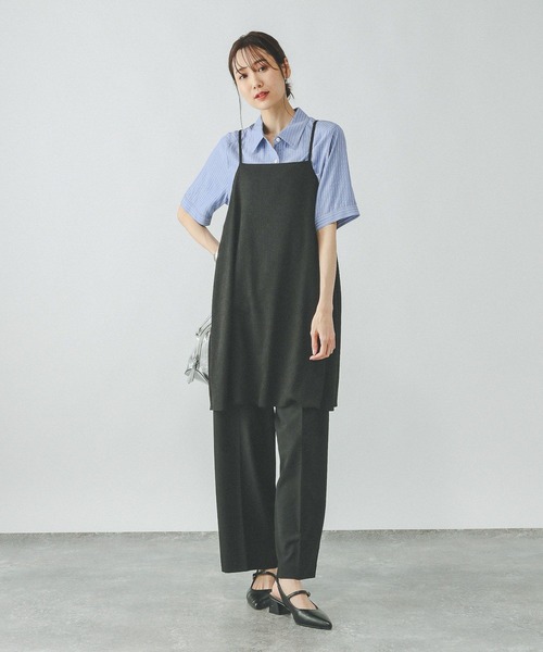 GLOBAL WORK（グローバルワーク）の「フレアキャミチュニックセット/320552（Tシャツ/カットソー・レディース・ブラック/ブラック系その他/ホワイト系その他5・MEDIUM/LARGE）」の11枚目の写真