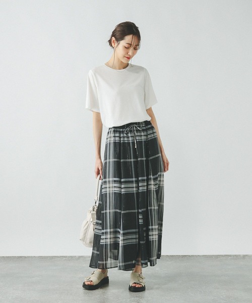 GLOBAL WORK（グローバルワーク）の「フレアキャミチュニックセット/320552（Tシャツ/カットソー・レディース・ブラック/ブラック系その他/ホワイト系その他5・MEDIUM/LARGE）」の14枚目の写真