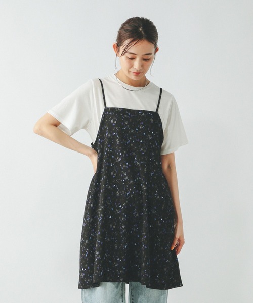 GLOBAL WORK（グローバルワーク）の「フレアキャミチュニックセット/320552（Tシャツ/カットソー・レディース・ブラック/ブラック系その他/ホワイト系その他5・MEDIUM/LARGE）」の17枚目の写真