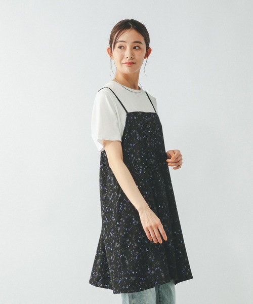 GLOBAL WORK（グローバルワーク）の「フレアキャミチュニックセット/320552（Tシャツ/カットソー・レディース・ブラック/ブラック系その他/ホワイト系その他5・MEDIUM/LARGE）」の18枚目の写真