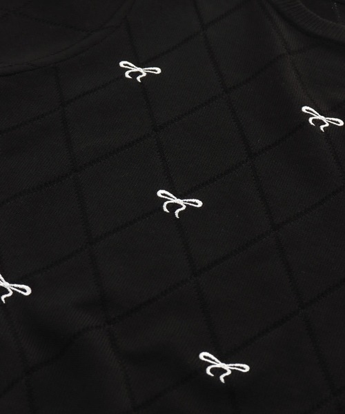 ANAP(アナップ)の「ミニリボン 刺繍 ニット トップス(ニット/セーター・レディース・ホワイト/ブラック/グレー・FREE)」の13枚目の写真