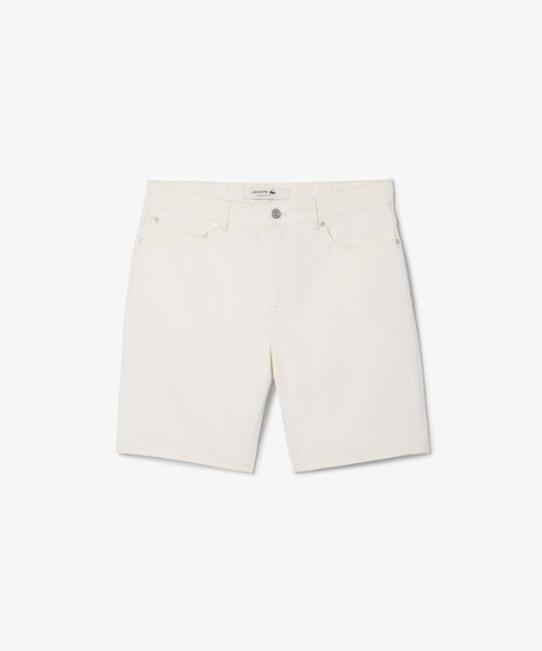 LACOSTE（ラコステ）の「ライトウォッシュドデニムショーツ（デニムパンツ・メンズ・ホワイト・30/31/32/33）」の4枚目の写真