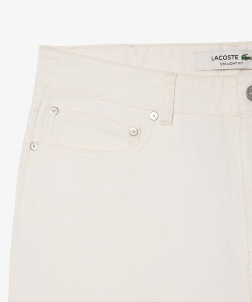 LACOSTE（ラコステ）の「ライトウォッシュドデニムショーツ（デニムパンツ・メンズ・ホワイト・30/31/32/33）」の5枚目の写真