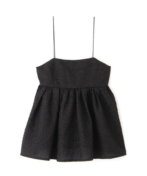 FREE'S MART（フリーズマート）の「膨れジャガードキャミビスチェ（キャミソール・レディース・ブラック/ホワイト・FREE）」の3枚目の写真