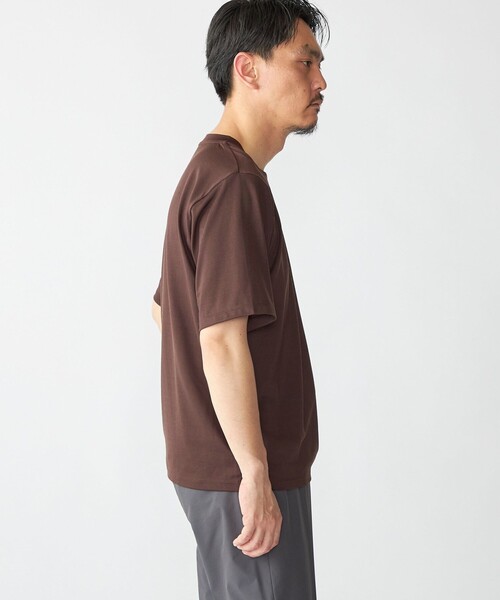 SHIPS(シップス)の「SHIPS: COOLMAX(R) ウール Tシャツ(Tシャツ/カットソー・メンズ・ブラウン/ダークグレー/ブラック・SMALL/MEDIUM/LARGE/X-LARGE)」の6枚目の写真