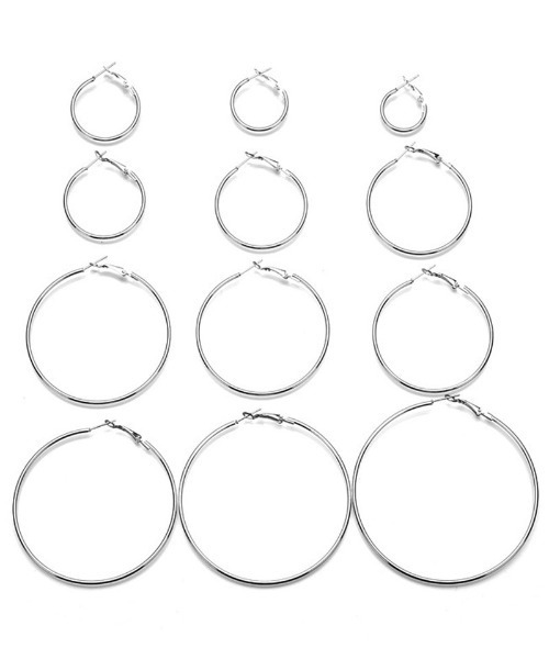 shoppinggo(ショッピングゴー)の「フープピアス セット 6点セット(ピアス(両耳用)・レディース・シルバー/ゴールド・FREE)」の8枚目の写真